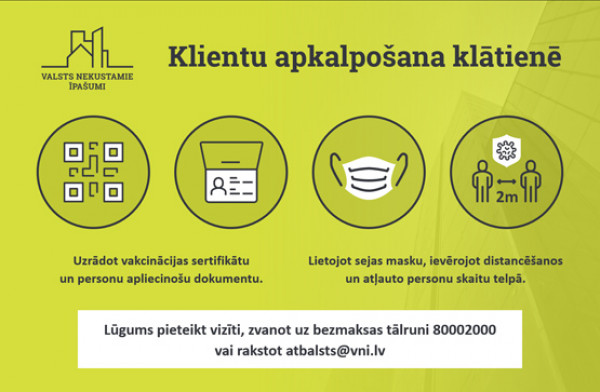 Noteikumi klientu apkalpošanai klātienē